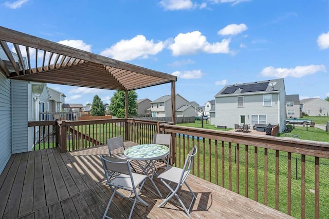 704 36th St SW, Bondurant, IA 50035 - deck with a residential view and outdoor dining area