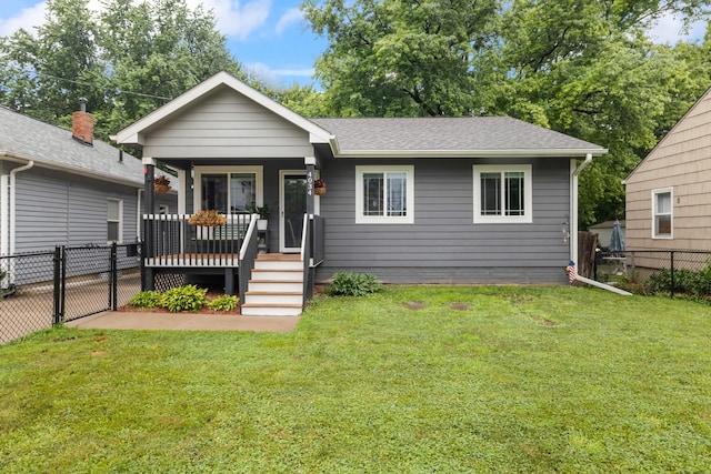 4034 6th Ave, Des Moines, IA 50313 - view of front of property with a gate, a shingled roof, and a porch