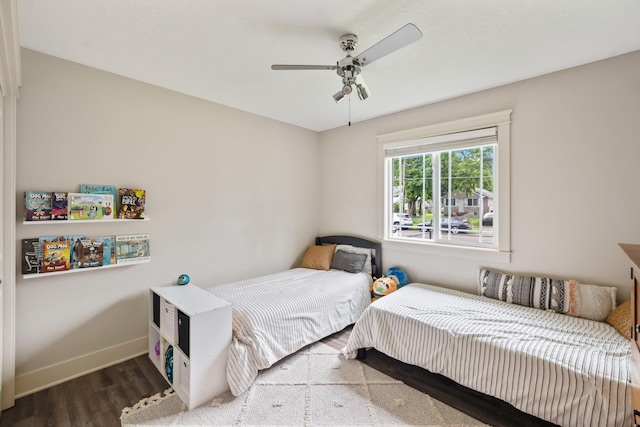 4034 6th Ave, Des Moines, IA 50313 - bedroom featuring wood finished floors and ceiling fan