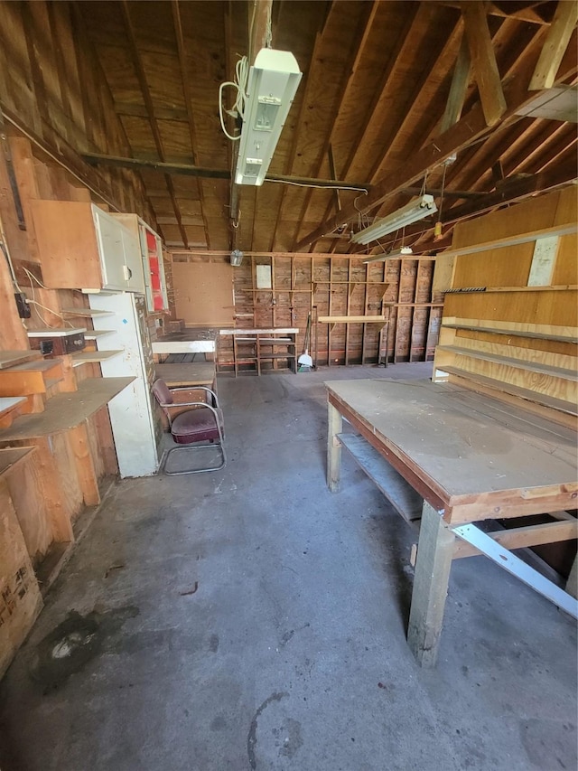 108 W Logan St, Casey, IA 50048 - garage with a workshop area and a heating unit