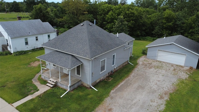 1805 S D Ave, Lovilia, IA 50150 - aerial view of property and surrounding area