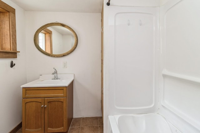 1805 S D Ave, Lovilia, IA 50150 - full bath featuring vanity and tile patterned flooring
