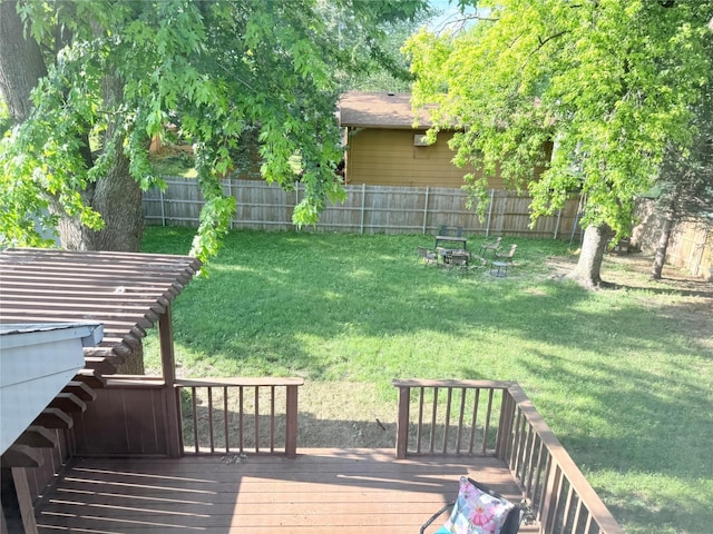 2209 4th St SW, Altoona, IA 50009 - wooden deck featuring a fenced backyard