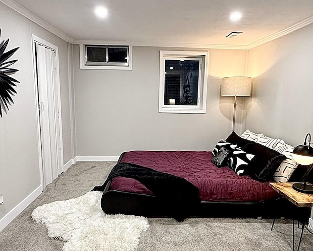 2209 4th St SW, Altoona, IA 50009 - carpeted bedroom featuring ornamental molding