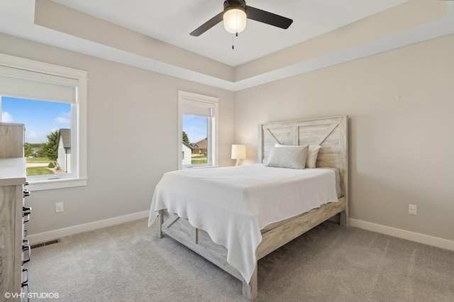 2670 Long Ave, Van Meter, IA 50261 - carpeted bedroom featuring multiple windows and a ceiling fan