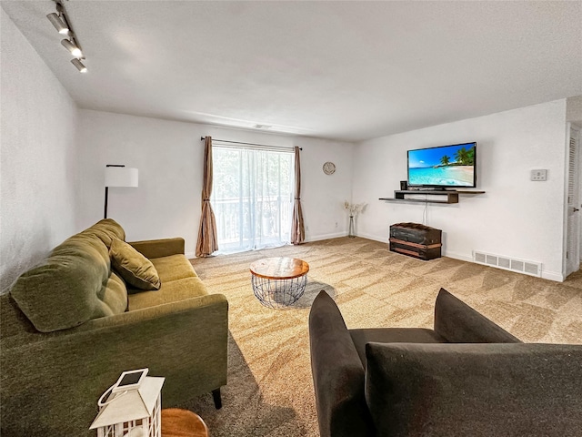 9513 University Ave Unit 12, Clive, IA 50325 - living room with carpet and track lighting