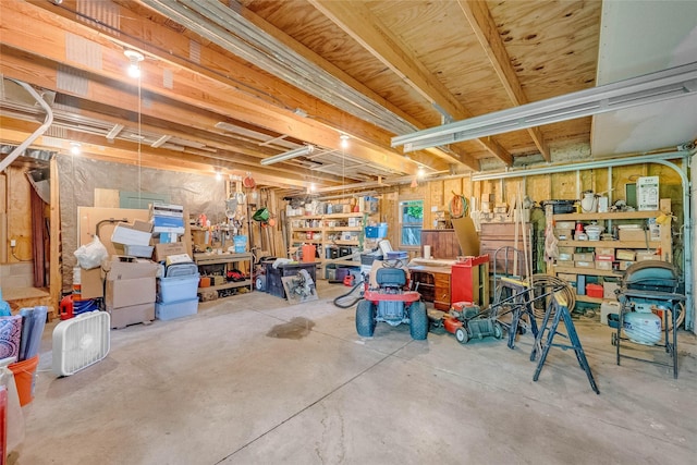 3602 64th St, Urbandale, IA 50322 - basement with a workshop area