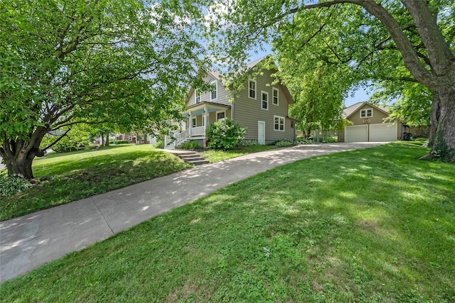 3602 64th St, Urbandale, IA 50322 - view of front of property featuring a garage and concrete driveway
