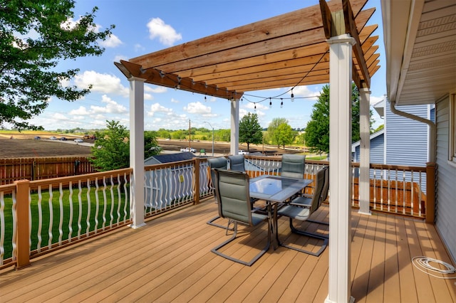 5030 Oakcreek Dr, Norwalk, IA 50211 - wooden deck featuring outdoor dining area
