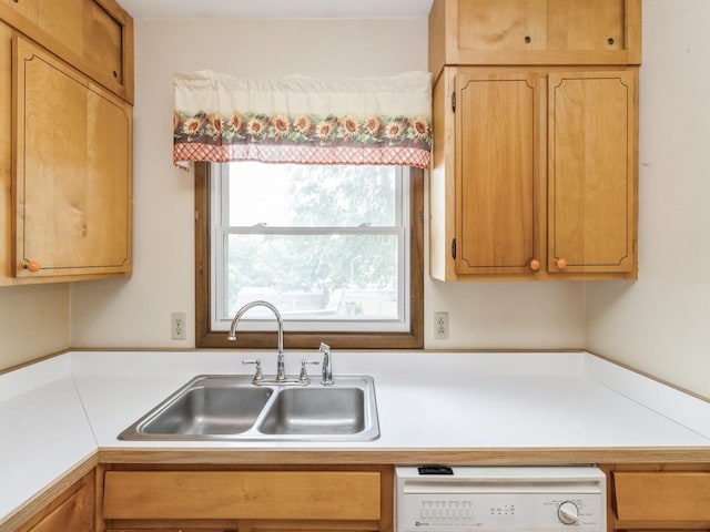 1122 E Ave E, Albia, IA 52531 - kitchen with dishwasher and light countertops