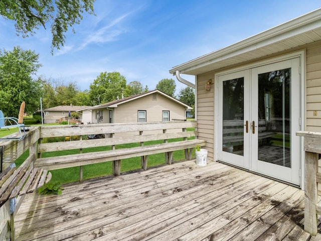 1122 E Ave E, Albia, IA 52531 - deck with french doors