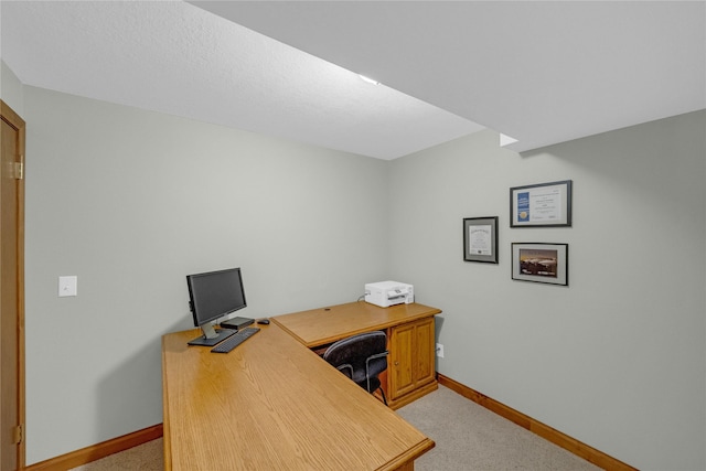 904 Pleasant St SE, Bondurant, IA 50035 - office area with light carpet and baseboards