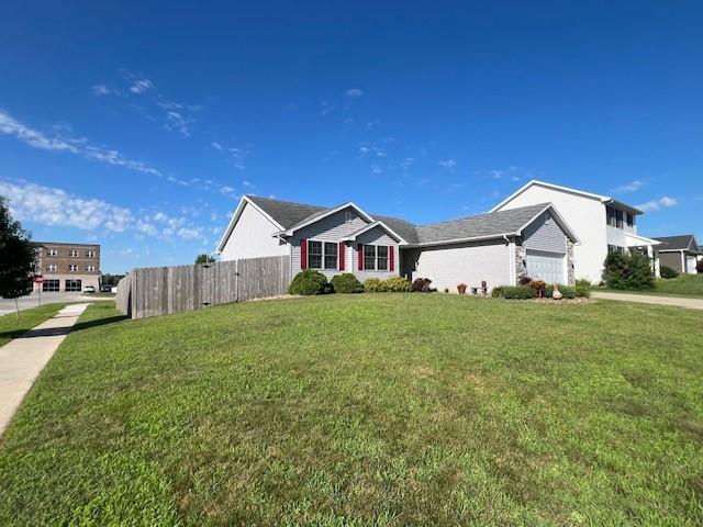 4806 Waller St, Ames, IA 50014 - ranch-style home with a garage and driveway