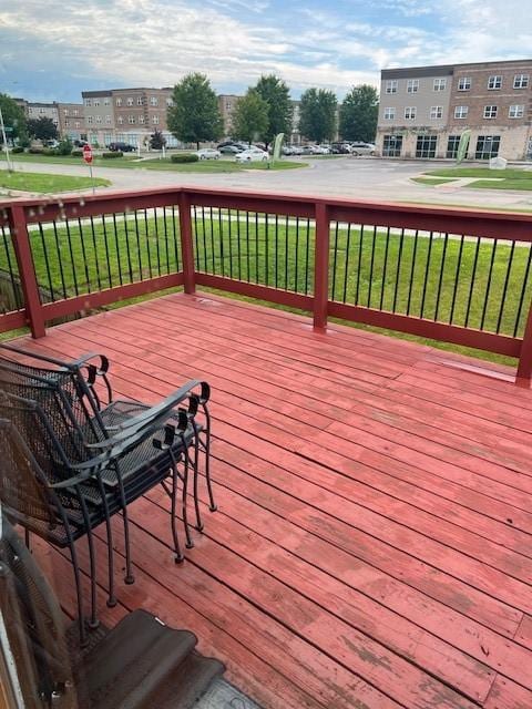 4806 Waller St, Ames, IA 50014 - view of wooden deck