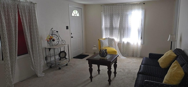 1924 4th St, Perry, IA 50220 - living area with carpet flooring