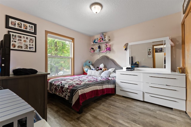 1324 College Ave, Des Moines, IA 50314 - bedroom featuring wood finished floors and a textured ceiling