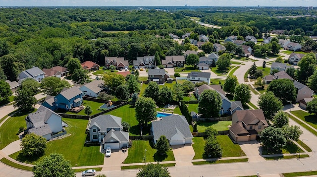 2507 135th St, Urbandale, IA 50323 - aerial perspective of suburban area featuring a forest