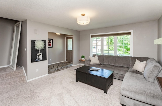 2507 135th St, Urbandale, IA 50323 - living area featuring baseboards and carpet flooring