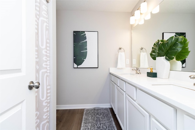 2529 SE Integra Ave, West Des Moines, IA 50265 - full bath featuring double vanity and wood finished floors