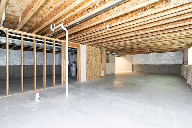 2529 SE Integra Ave, West Des Moines, IA 50265 - unfinished basement with water heater