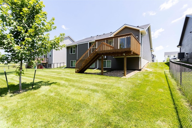 2529 SE Integra Ave, West Des Moines, IA 50265 - back of house with stairs and a deck