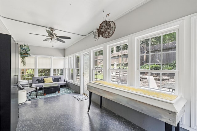 3923 Maquoketa Dr, Des Moines, IA 50311 - sunroom with healthy amount of natural light and speckled floor