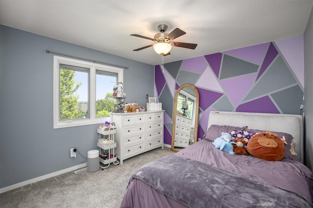 13001 Twana Dr, Urbandale, IA 50323 - bedroom featuring multiple windows, carpet flooring, and ceiling fan