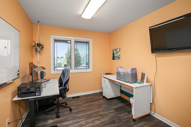 13001 Twana Dr, Urbandale, IA 50323 - office space featuring dark wood-style flooring and baseboards