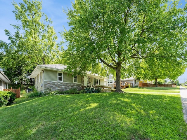 2300 Locust St, West Des Moines, IA 50265 - view of front of property with stone siding