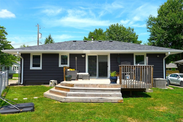3600 Brinkwood Rd, Des Moines, IA 50310 - rear view of house featuring a wooden deck