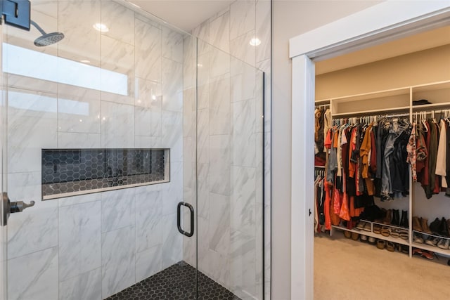 17965 Hammontree Cir, Clive, IA 50325 - full bathroom with a stall shower and a spacious closet
