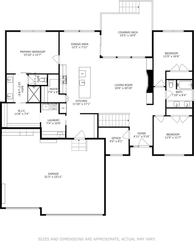 17965 Hammontree Cir, Clive, IA 50325 - view of home floor plan