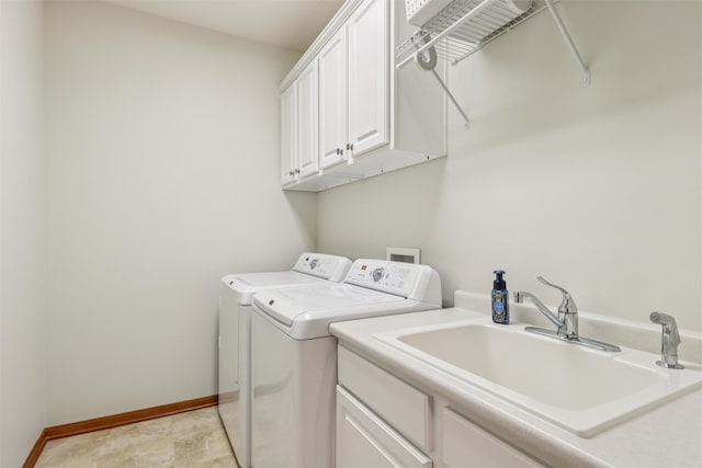 3607 152nd St, Urbandale, IA 50323 - washroom featuring separate washer and dryer and cabinet space