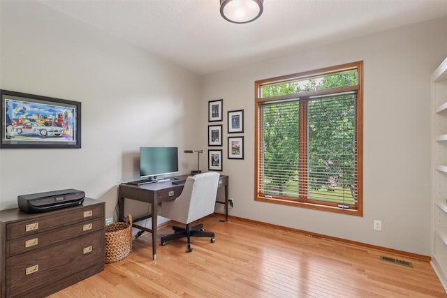 3607 152nd St, Urbandale, IA 50323 - office with light wood finished floors and baseboards