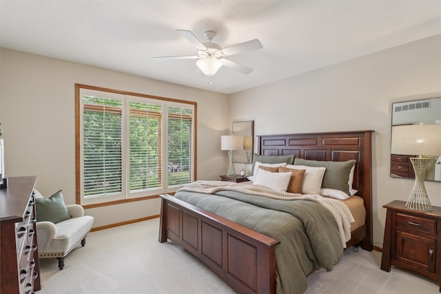 3607 152nd St, Urbandale, IA 50323 - bedroom featuring light carpet and ceiling fan