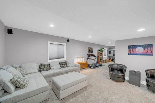 1965 SE Waddell Way, Waukee, IA 50263 - carpeted living area with recessed lighting