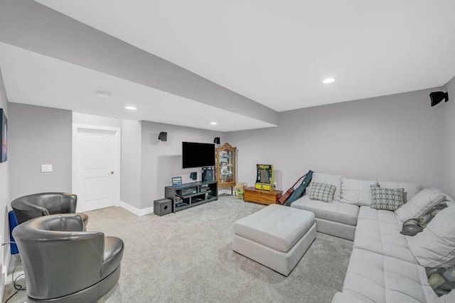 1965 SE Waddell Way, Waukee, IA 50263 - living room featuring carpet flooring and recessed lighting