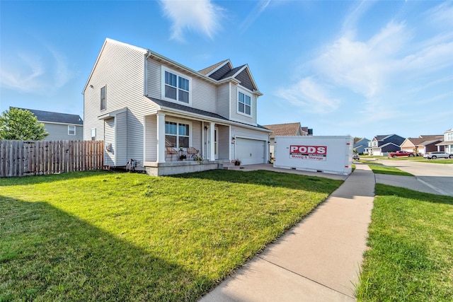 3504 Hawthorn Dr SW, Bondurant, IA 50035 - traditional-style home with an attached garage, concrete driveway, and covered porch
