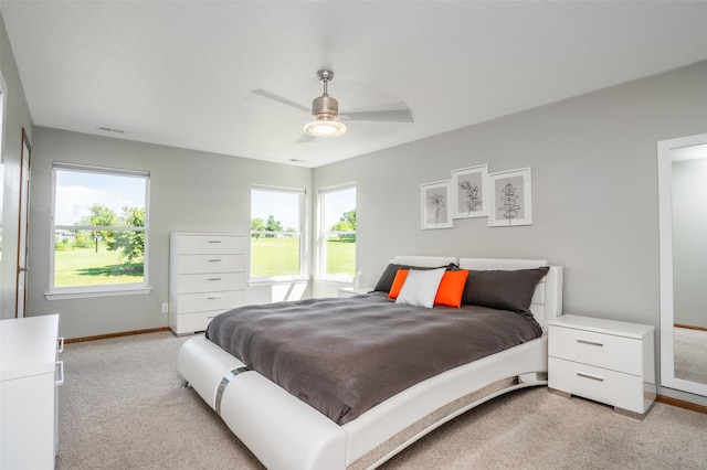 4785 Windsor Cir, Pleasant Hill, IA 50327 - bedroom featuring light colored carpet and a ceiling fan