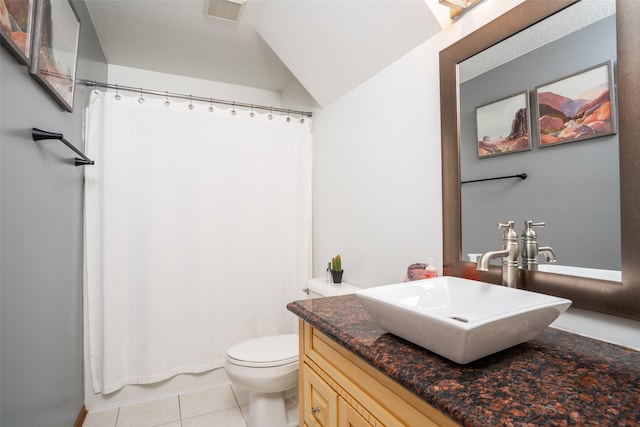 4785 Windsor Cir, Pleasant Hill, IA 50327 - full bathroom with vanity, tile patterned floors, and a shower with curtain