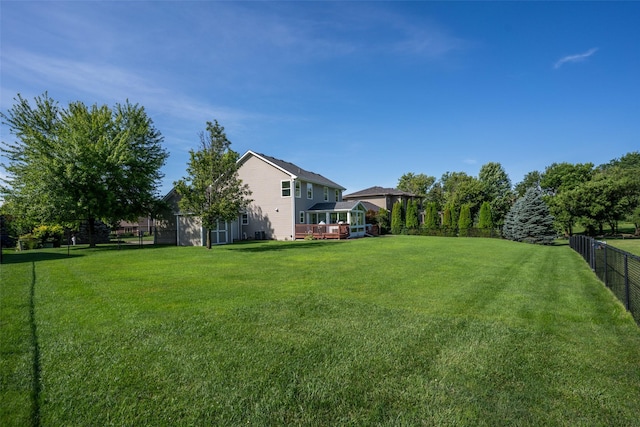 4785 Windsor Cir, Pleasant Hill, IA 50327 - view of yard featuring a wooden deck
