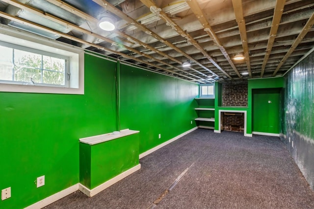 849 39th St, Des Moines, IA 50312 - basement featuring carpet