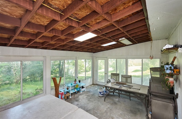 1612 Horse N Buggy Dr, Adel, IA 50003 - sunroom with unfinished concrete flooring