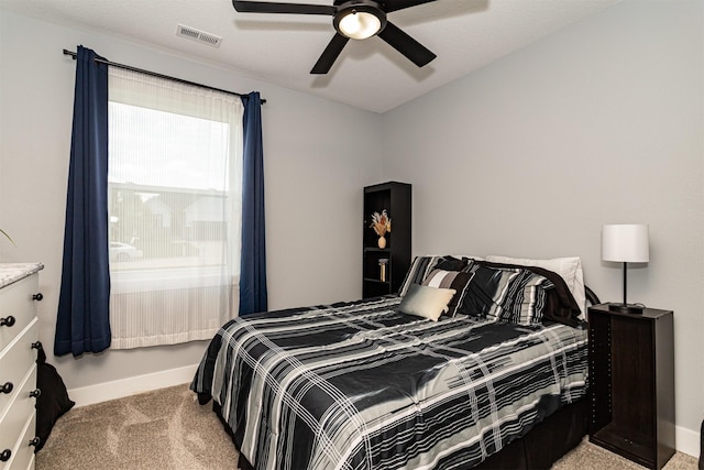 409 S St, Jewell, IA 50130 - bedroom with light colored carpet and a ceiling fan