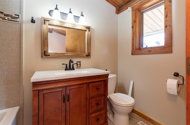 702 Jasper Ave NE, Mitchellville, IA 50169 - full bathroom featuring toilet and vanity