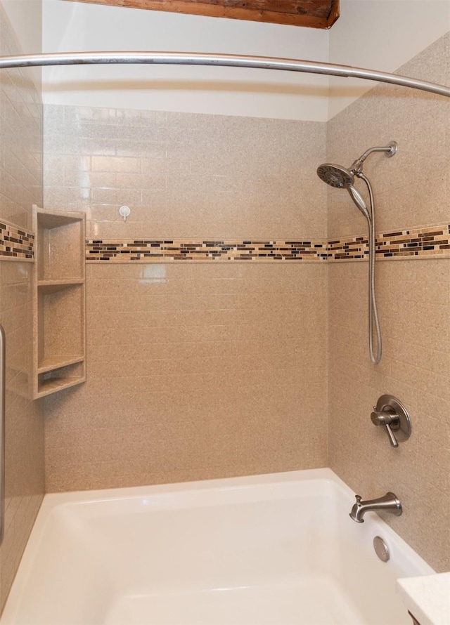 702 Jasper Ave NE, Mitchellville, IA 50169 - full bathroom featuring shower / bathtub combination
