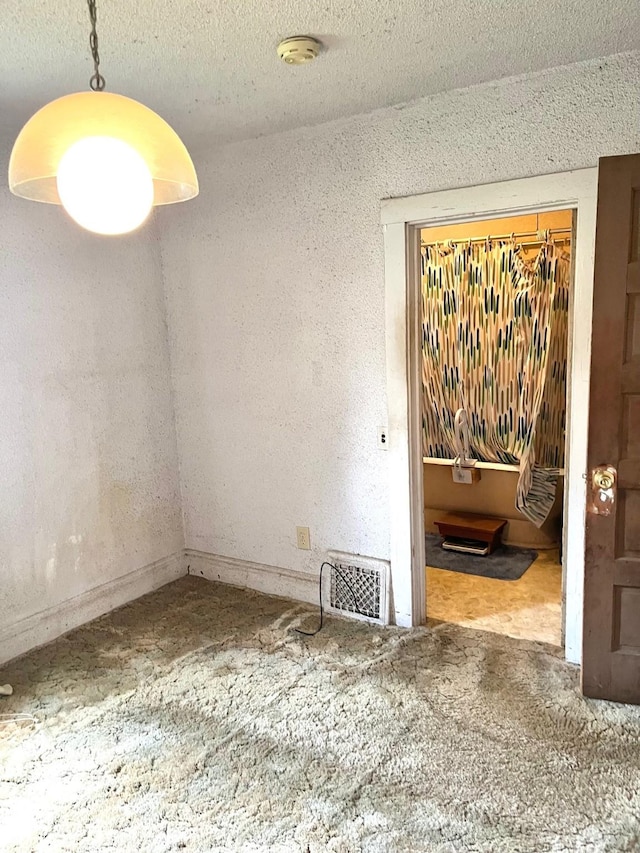 1348 Idaho St, Des Moines, IA 50316 - unfurnished room featuring carpet floors, a smoke detector, and a textured ceiling