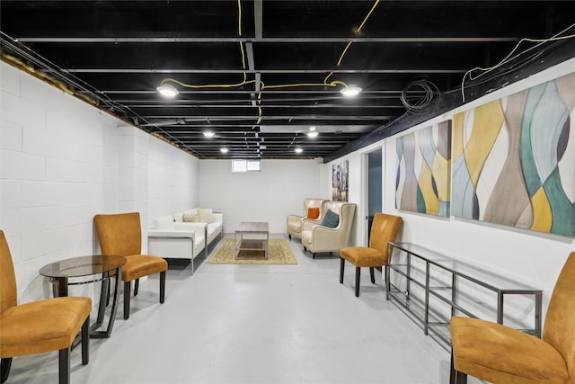 3025 Dean Ave, Des Moines, IA 50317 - basement with concrete block wall