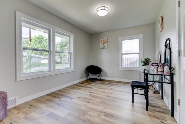 1437 E Pleasant View Dr, Des Moines, IA 50320 - living area featuring plenty of natural light and light wood finished floors