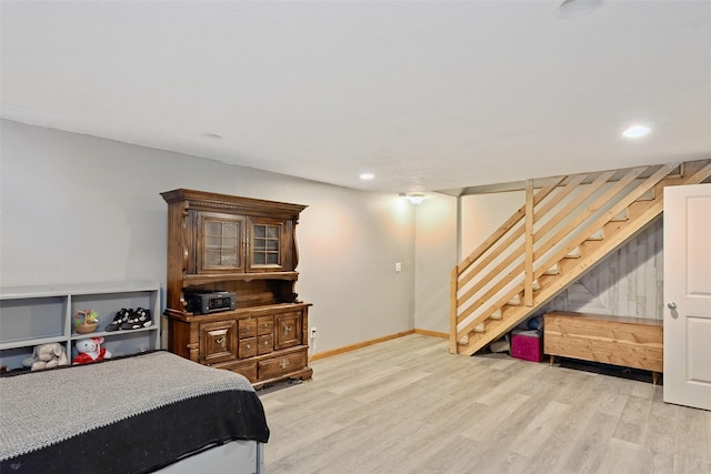 221 E Payton Ave, Des Moines, IA 50315 - bedroom with wood finished floors and recessed lighting